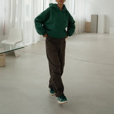 Women's Bottle Green Oversized Hoodie – Drop Shoulder Streetwear